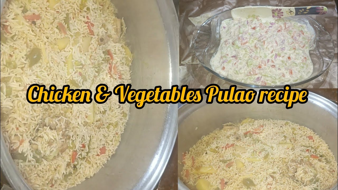Chicken Vegetables Pulao recipe | How to make easy ND Quick Chicken &vegetables Pulao 