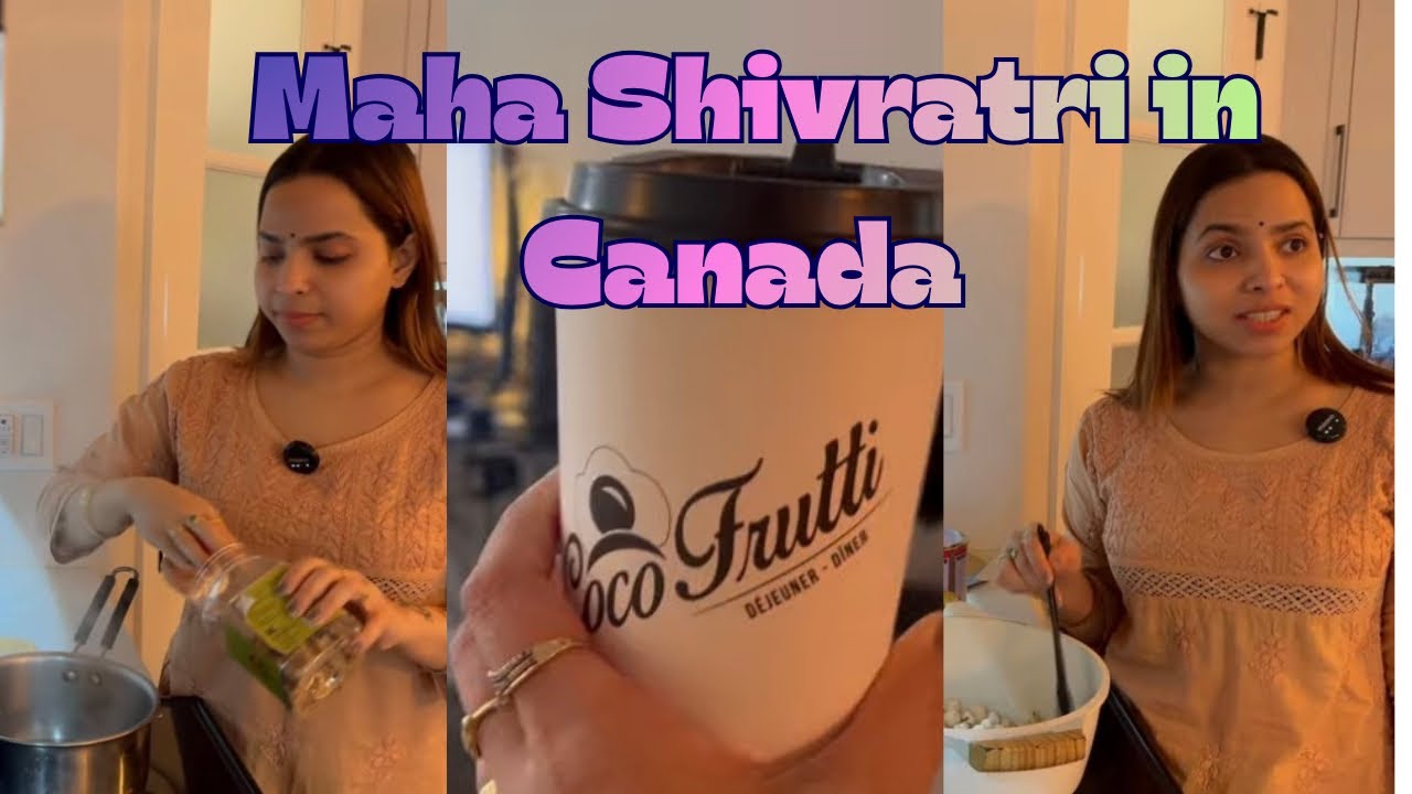 How I Celebrate Maha Shivratri in Canada 🙏 #festival #feedshorts #long #india #indian 