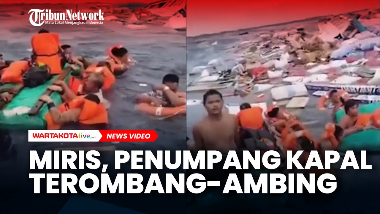MIRIS, Penumpang Kapal Terombang-Ambing Sembari Mengenakan Pelampung