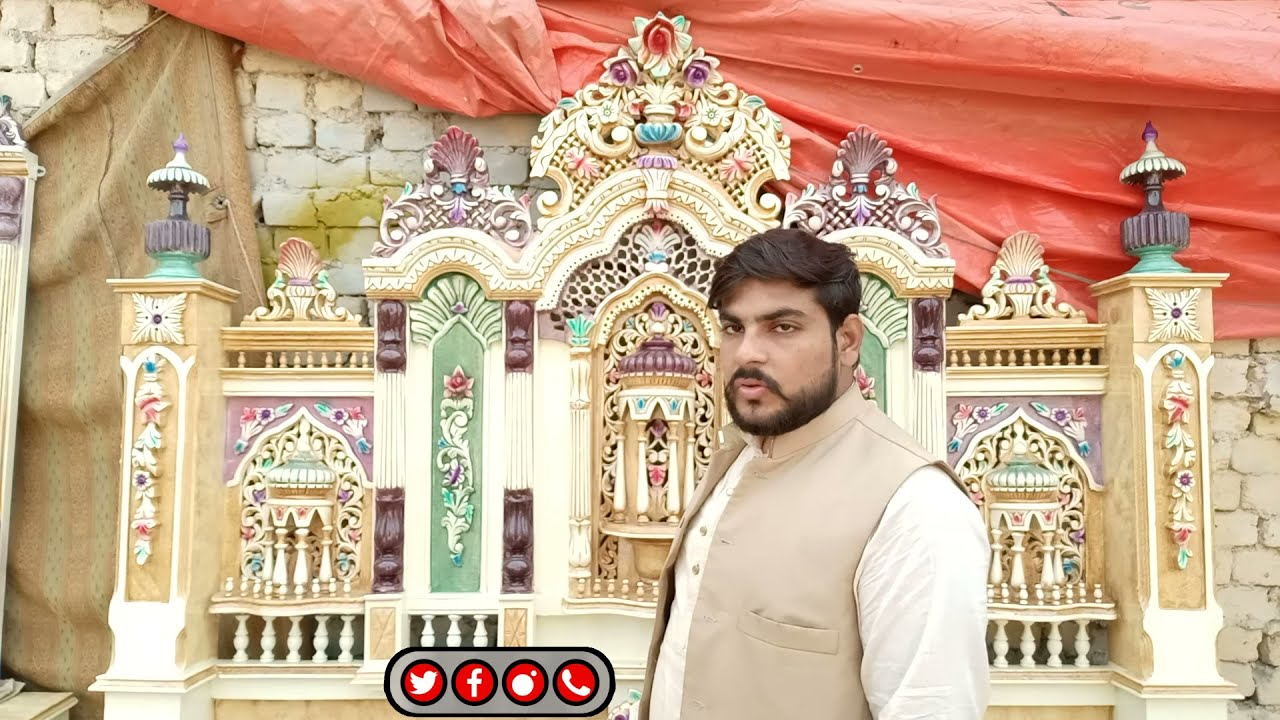 NEW CHINIOTI WOODEN HAVELI BED SET DESIGN 2021 WITH PRICE @ChiniotiFurniture