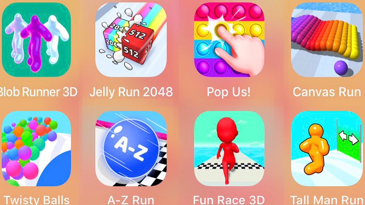 Marble Run,Jelly Run 2048,Fun Race 3D,Tall Man Run,A Z Run,Pop Us,Canvas Run,Twisty Balls,........
