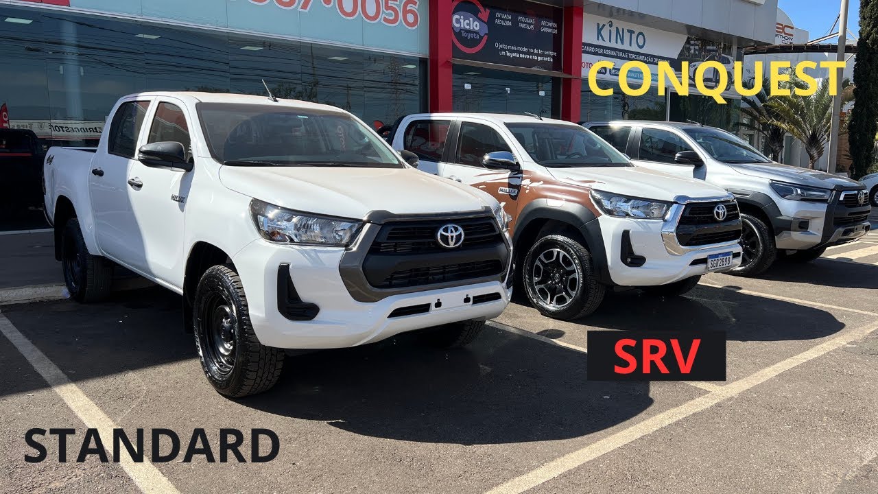 COMPARE AS HILUX STANDARD, SRV E CONQUEST