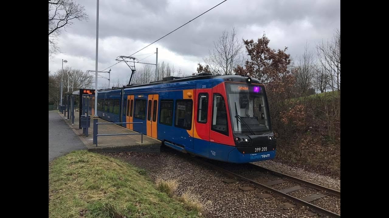Sheffield Tram Train - Cathedral to Herdings Park (Full Route)