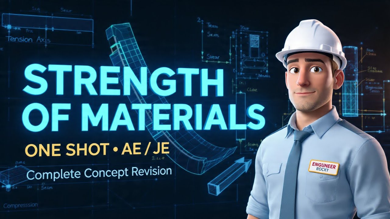 STRENGTH OF MATERIAL ONE SHOT | AUDIOBOOK | GATE/ESE ENGINEER ROCKY #strengthofmaterial    #oneshot