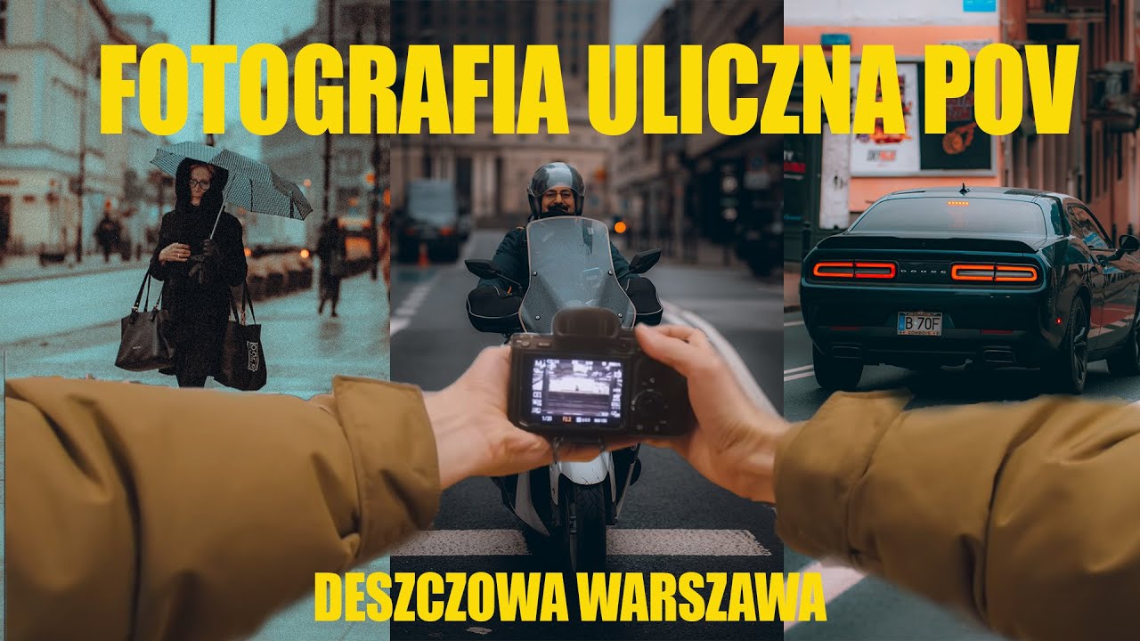 FOTOGRAFIA ULICZNA POV SONY A7III + 85MM | 10 MINUT DESZCZOWEJ WARSZAWY