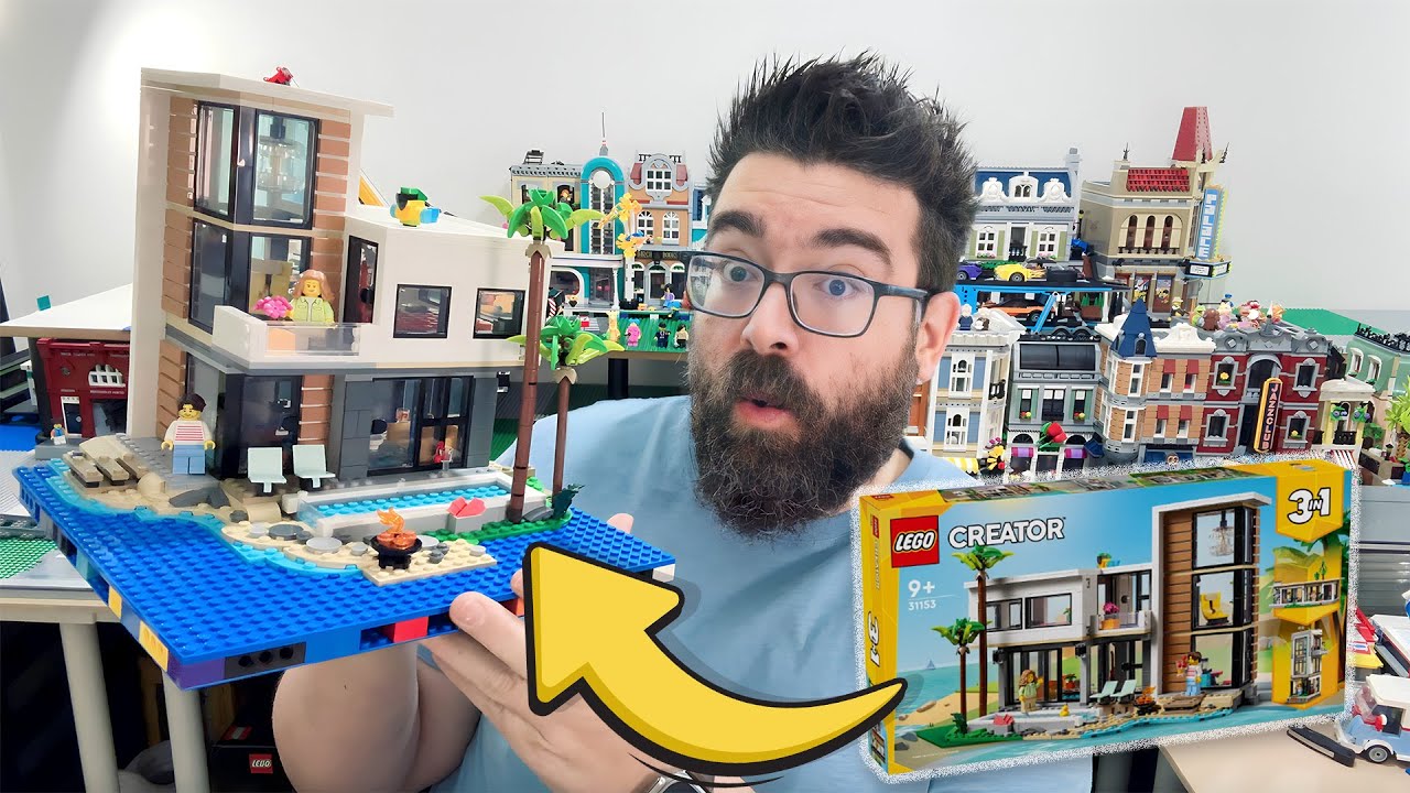 LEGO Modern Beach House Modular | Modification of Set 31153 Modern House