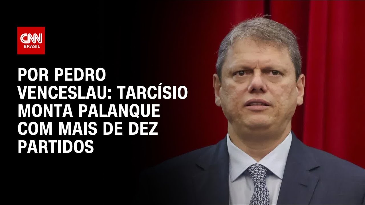 Tarcísio articula palanque com mais de dez partidos e atrai presidenciáveis | CNN 360°