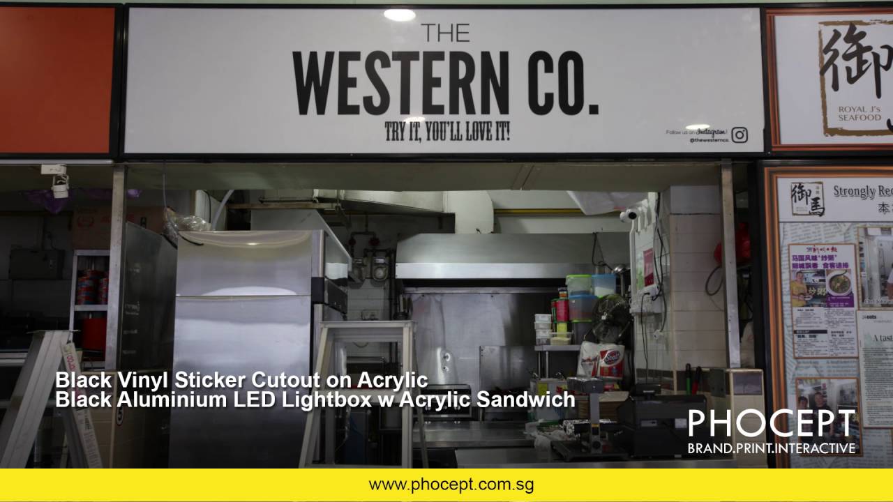 Phocept- Vinyl Sticker & LED Lightbox Installation