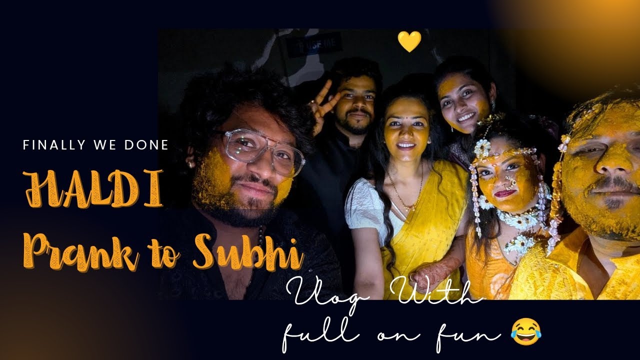 హల్దీ లో బకరా అయ్య సుభి గారు... HALDI VLOG WENT PRANK ON SUBHI 😅🤣#telugu #family #telugudailyvlogs 