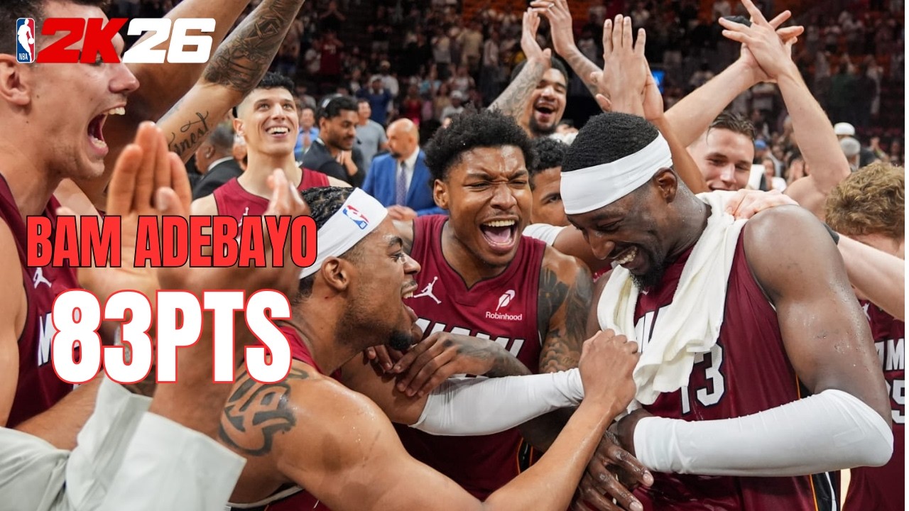 Recreating Bam Adebayo’s 83 POINT GAME in NBA 2K26 | Realistic Reshade and Arena mods | Fanduel SB