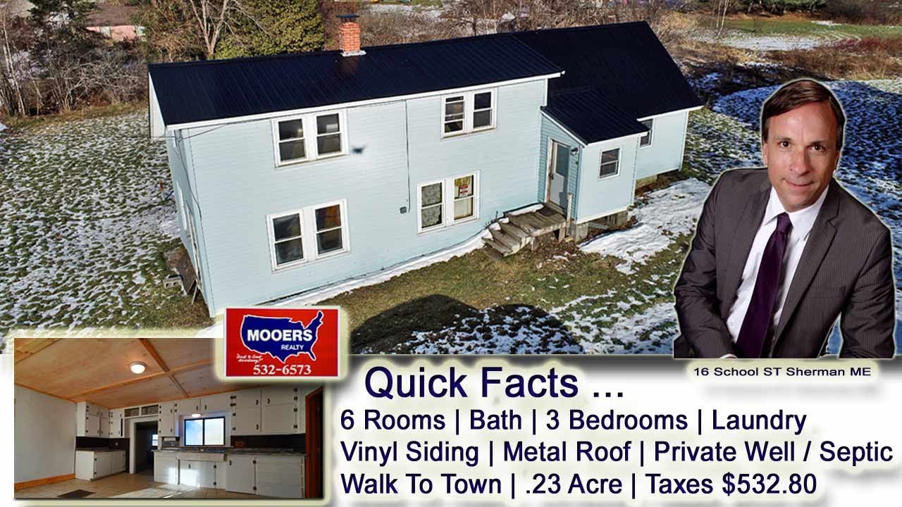SOLD! Low Cost Home For Sale $59,500 | ME Real Estate