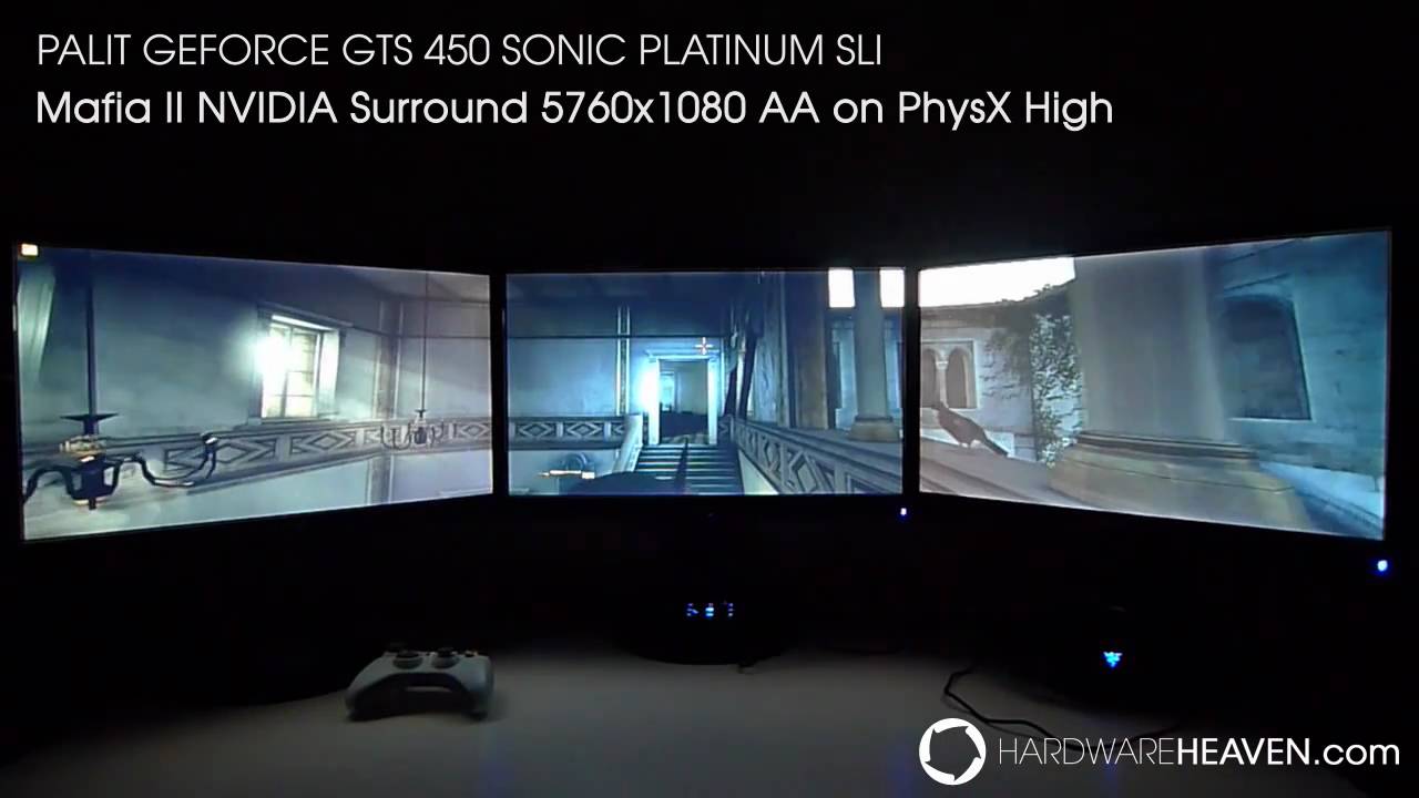 Mafia II  - NVIDIA GeForce GTS 450 SLI - SURROUND - 5760x1080