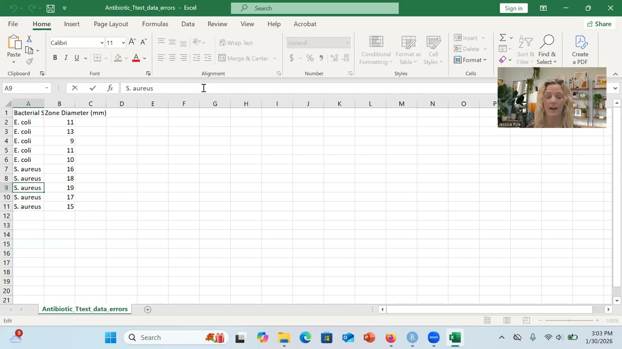 BIOL229 | Troubleshooting a your first T-test in RStudio for Windows