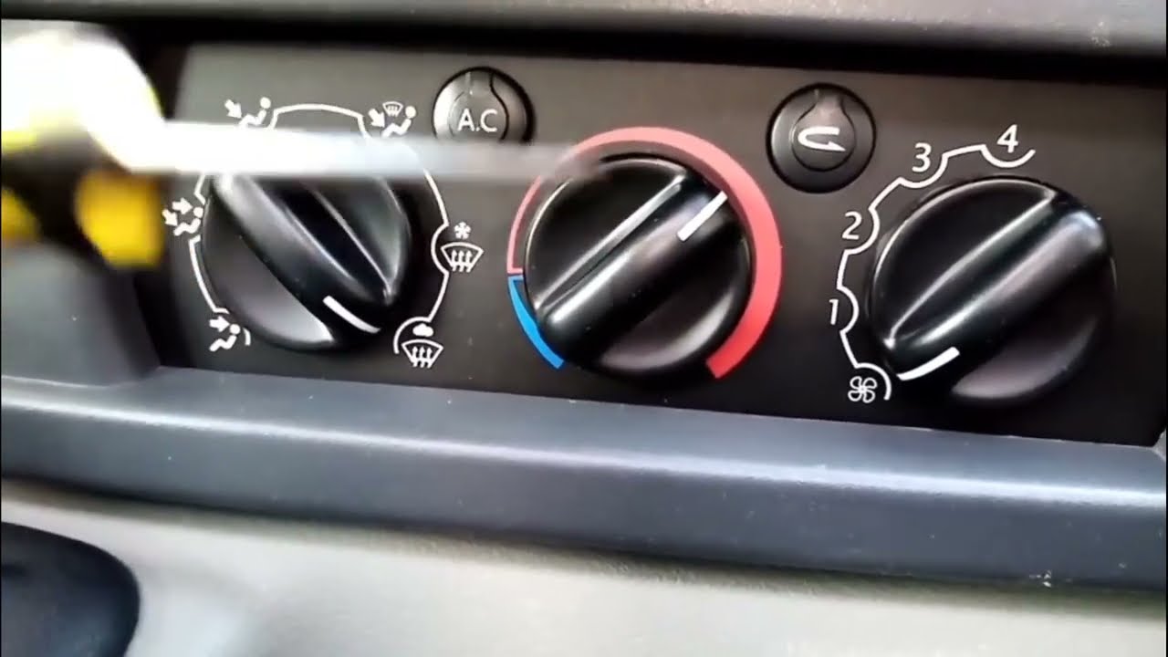 SOSTITUZIONE LAMPADINA MANOPOLE RISCALDAMENTO RENAULT MASTER