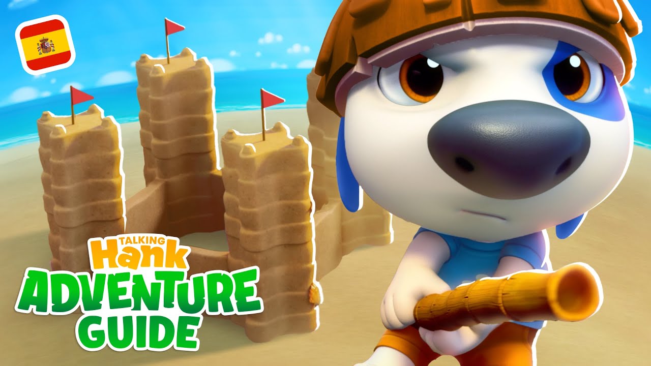 Cómo construir un castillo de arena 🏰 Guía de aventura de Talking Hank: Vida en la isla