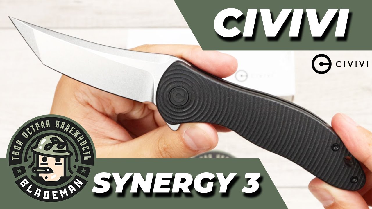 Нож CIVIVI Synergy 3, Nitro-V Tanto, G10 Black