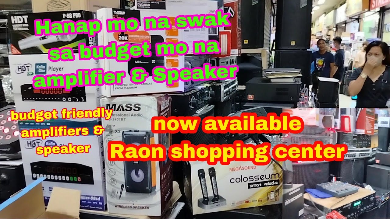 Budget friendly amplifiers & Speakers na swak sa hanap nyo na budget
