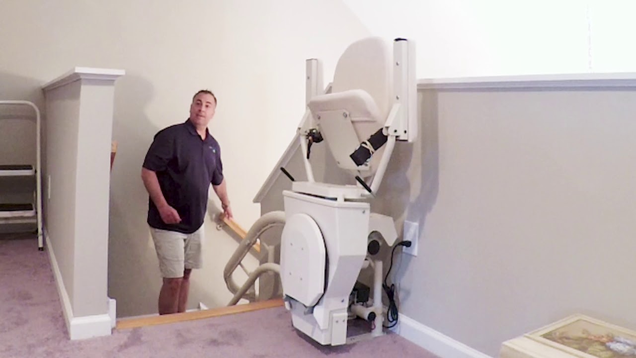 HARMAR Curved Stair Lift Installation - New Fairfield, CT