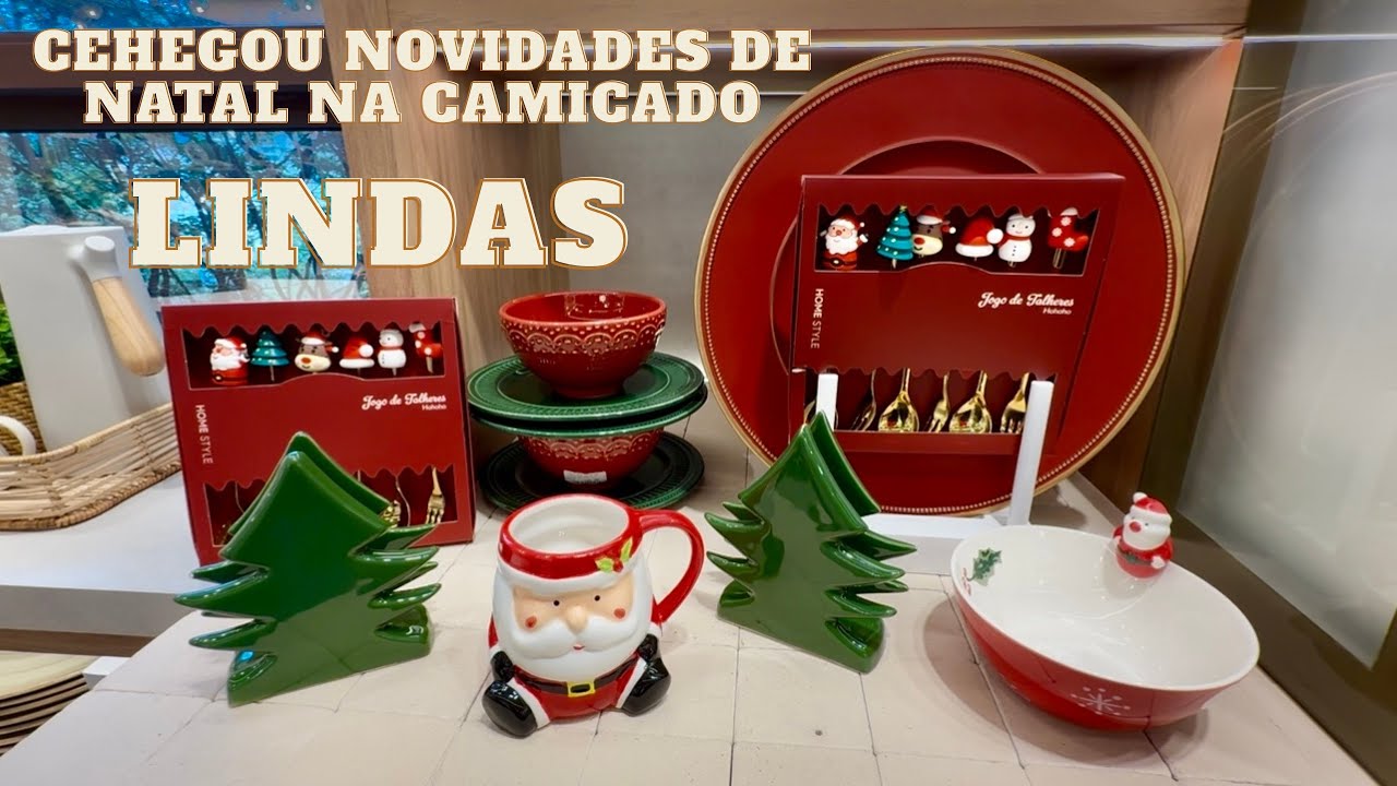 CHEGOU NOVIDADES DE NATAL NA CAMICADO E OUTRAS LINDAS NOVIDADES DE PRESENTES.