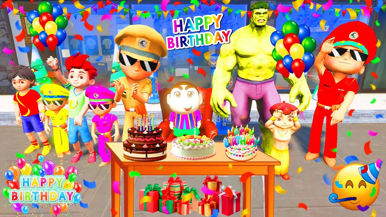 GTA 5: Little Singham Celebrating Shinchan Birthday || Gta 5 Gameplay