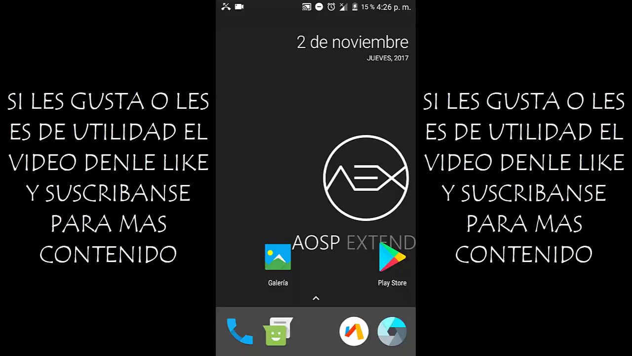 Rom AOSP EXTENDED V4.5 (NOUGAT) /Samsung J5/ J500M y Variantes \*-*/