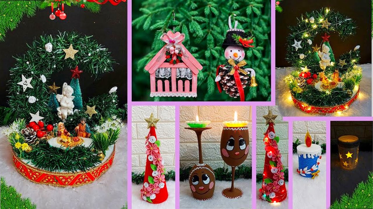 DIY 7 Very low Budget  Christmas Decoration ideas | Best out of waste Christmas craft ideas🎄85