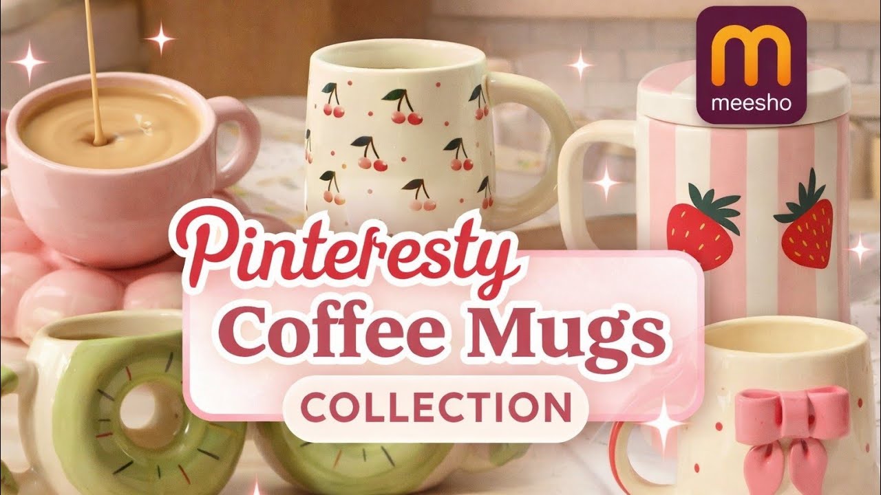 Pinterest Coffee Mugs Collection 🌸 | Cute & Aesthetic Finds #PinterestyCoffeeMugs #AestheticMugs 