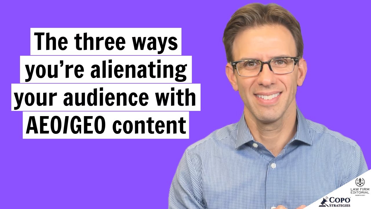 The three ways you're alienating your audience with AEO/GEO content