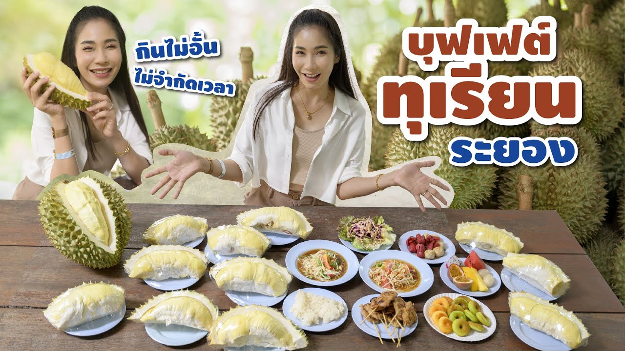 พาชิมบุฟเฟต์ทุเรียนอร่อยได้ไม่อั้นที่สวนสุภัทราแลนด์ จ.ระยอง