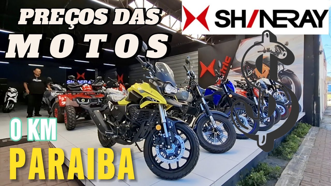 PREÇOS DAS MOTOS SHINERAY NA PARAIBA