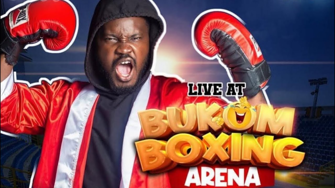 LEKZY DECOMIC INTRODUCES OB AMPONSAH LIVE AT THE BUKOM BOXING ARENA.