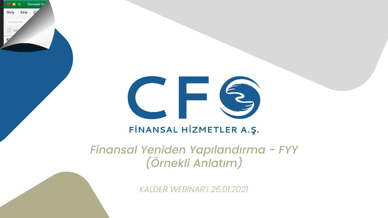 Finansal Yeniden Yapılandırma - FYY