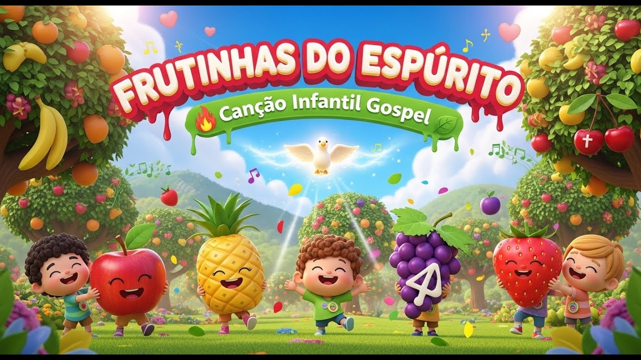 Música infantil com desenho gospel educativo ideal para crianças cristãs