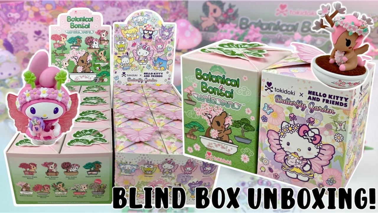 Новые фигурки-сюрпризы Tokidoki Sanrio Butterfly Garden and Botanical Bonsai Unicorno! Мне достал...