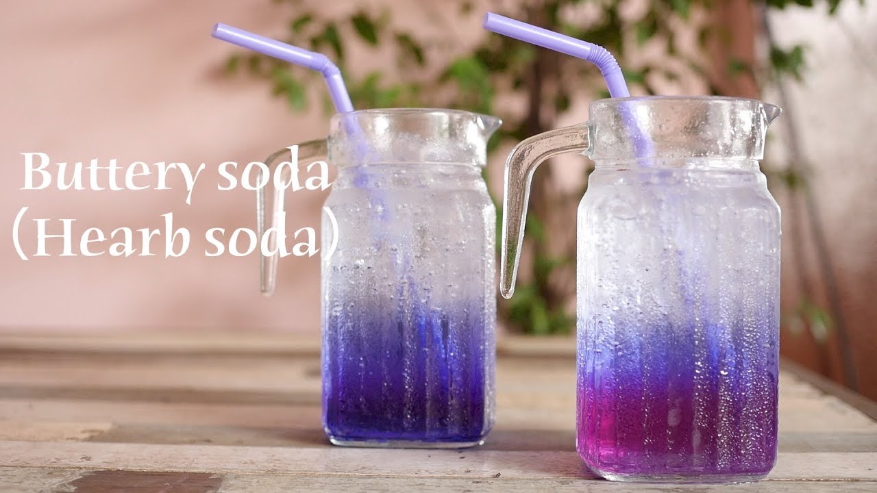 Butterfly pea soda /HERB Soda  色が変わる！？バタフライピーソーダ！