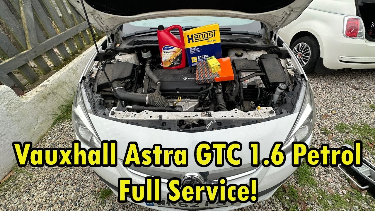 Как обслуживать бензиновый двигатель Vauxhall Astra GTC 1.6 (масляные, воздушные, салонные фильтры)
