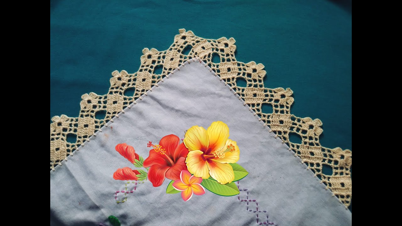 Orilla para servilletas num 846, super fácil y muy bonita.#parati #crochet #fypage #tutorial #arte