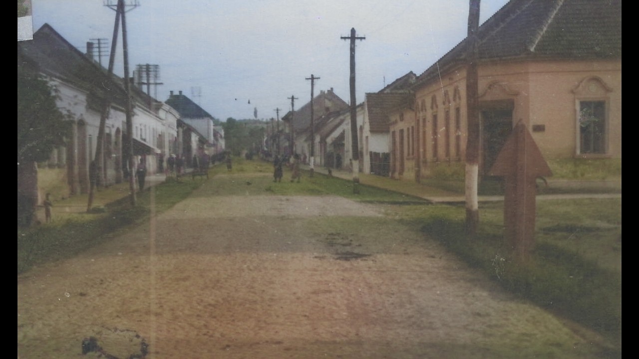 Podravska Slatina 50-tih 2 - Pogled prema jugu