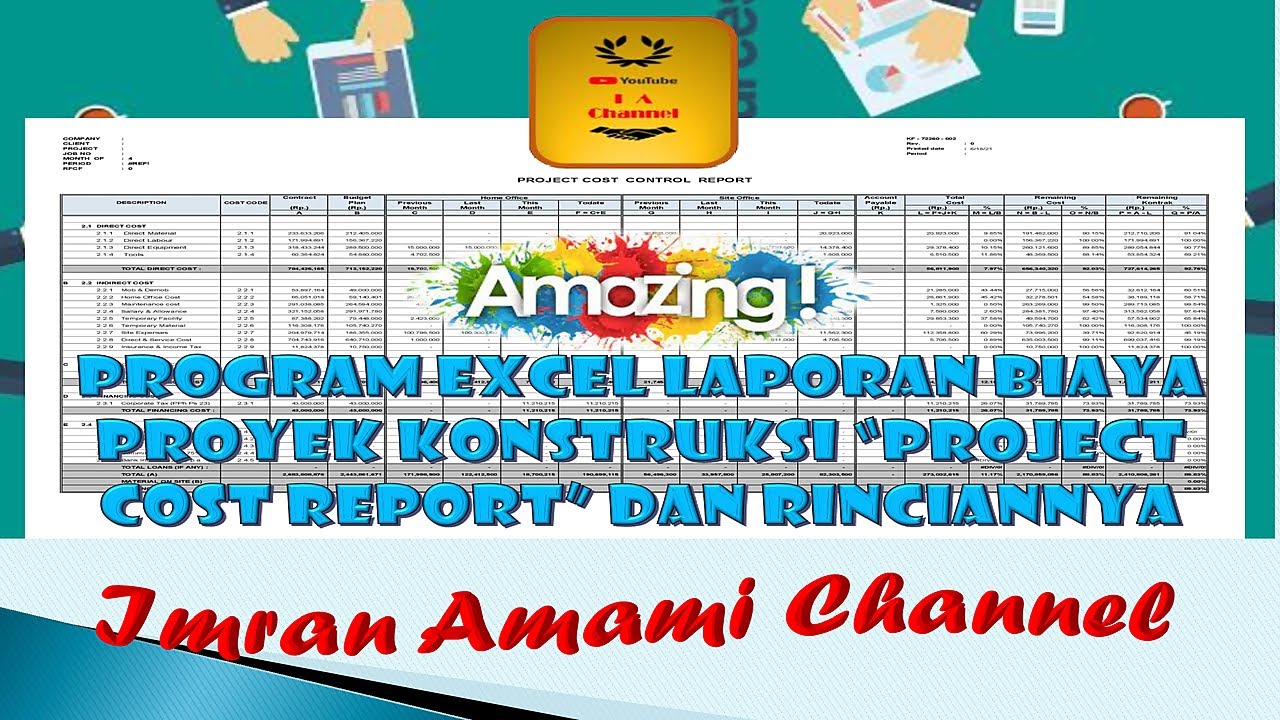 PROGRAM EXCEL LAPORAN BIAYA PROYEK 