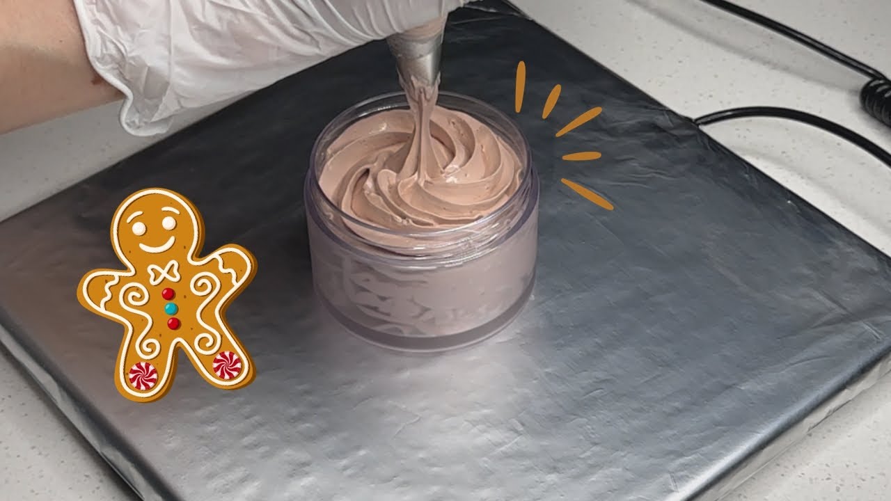 [ASMR] Piping Gingerbread Foot Butter | Cracking & Popping Sounds