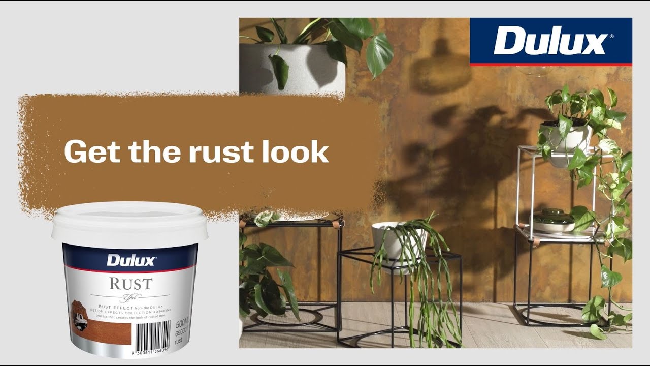 How to achieve a rust look in your space with Dulux Design Rust Effect