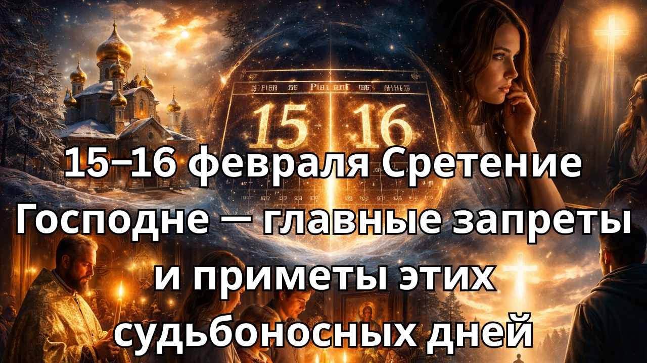 15–16 февраля Сретение Господне — главные запреты и приметы этих судьбоносных дней