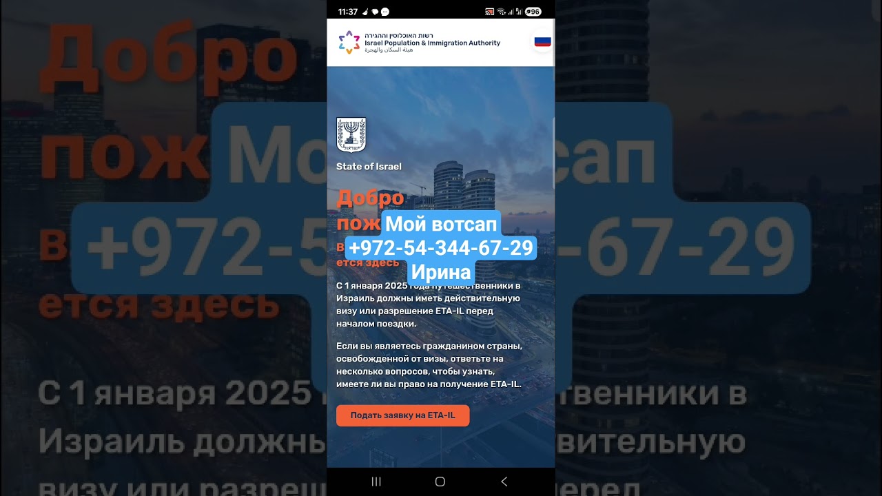 как оформить и оплатить ЕТА в Израиль. eta il 2025 #eta #evisa #етавизраиль