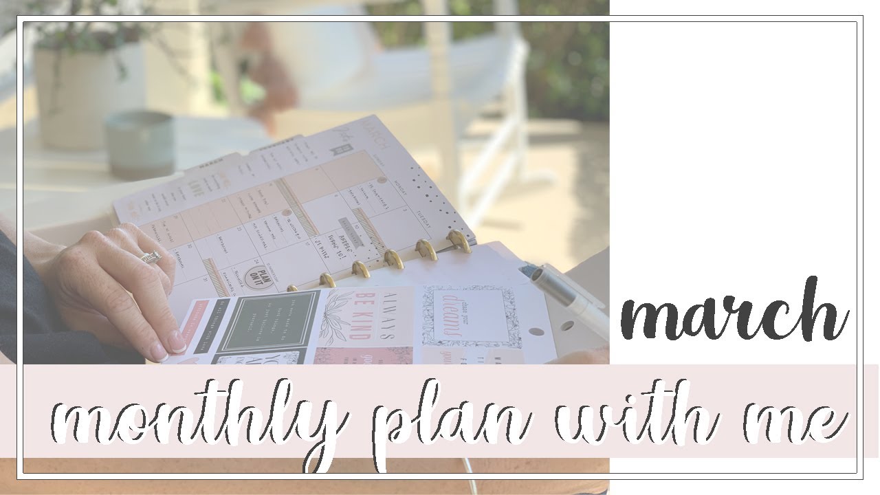 Monthly Plan with Me - March 2020