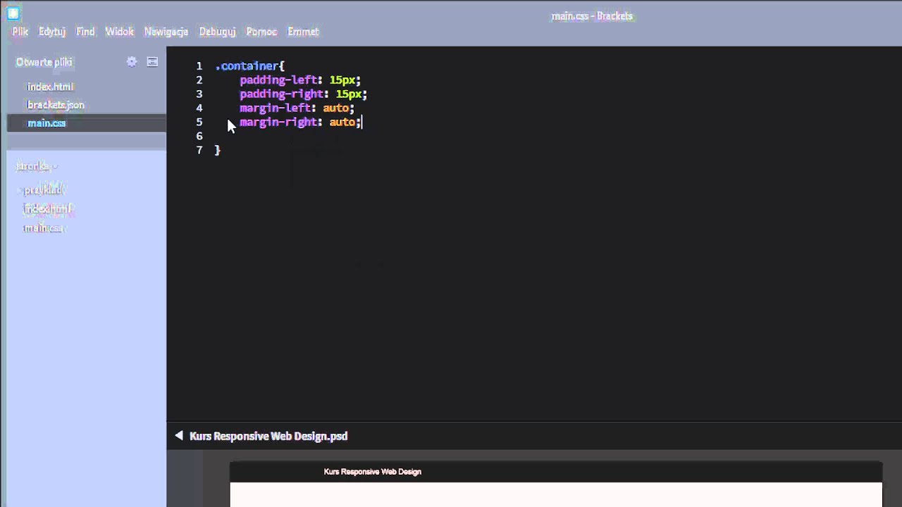 Responsive Web Design # Media screen