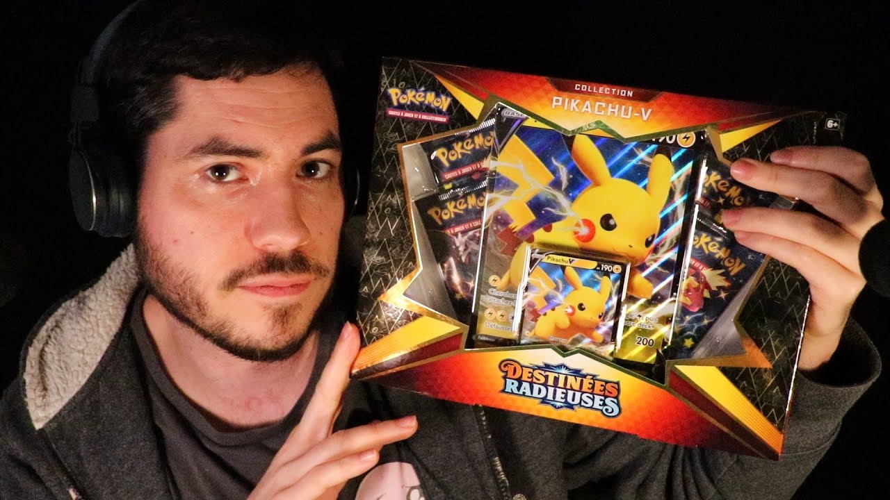 ASMR pokemon coffret Pikachu V