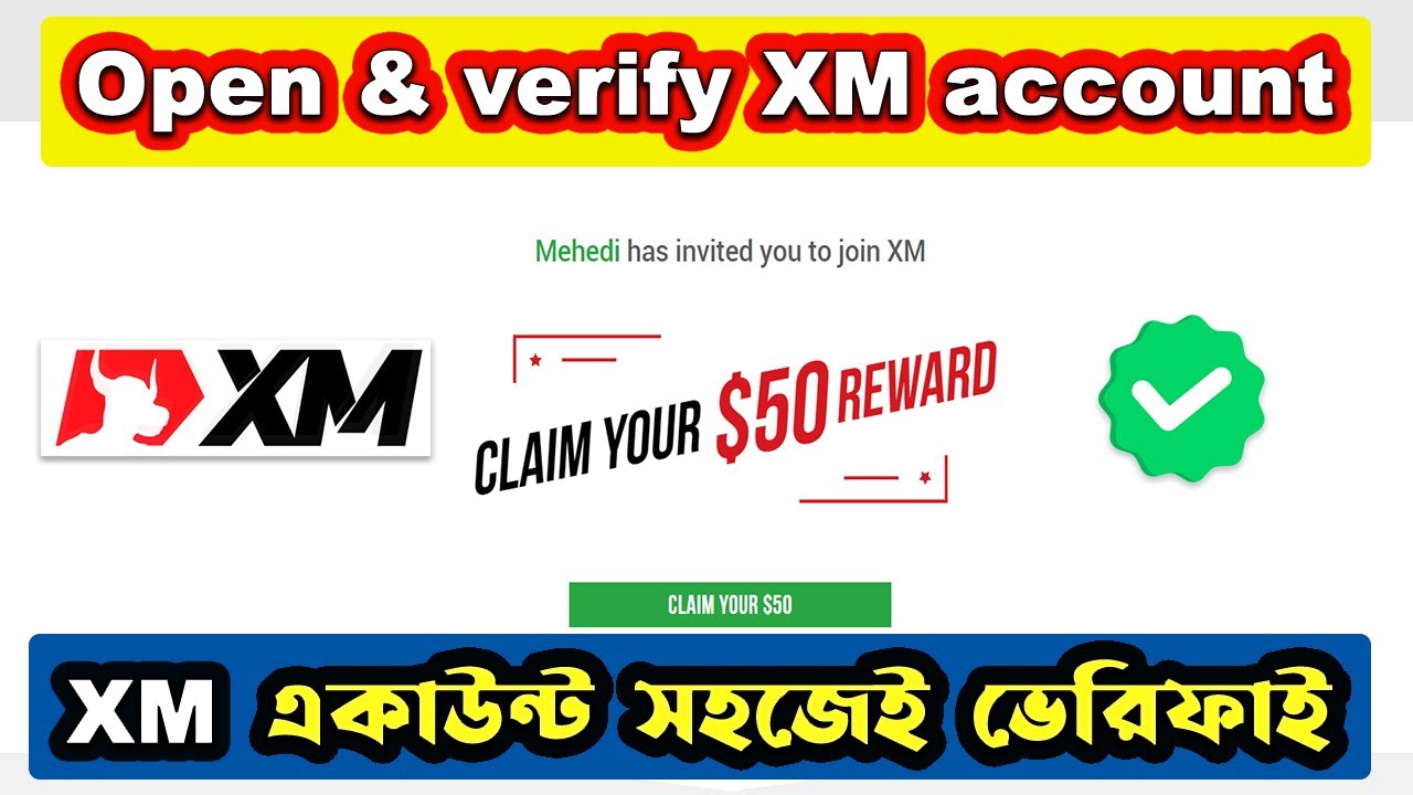 How to open xm account and verify 2026 | XM ব্রোকারে খুব সহজে একাউন্ট ওপেন ও ভেরিফাই | Get 50$ Bonus