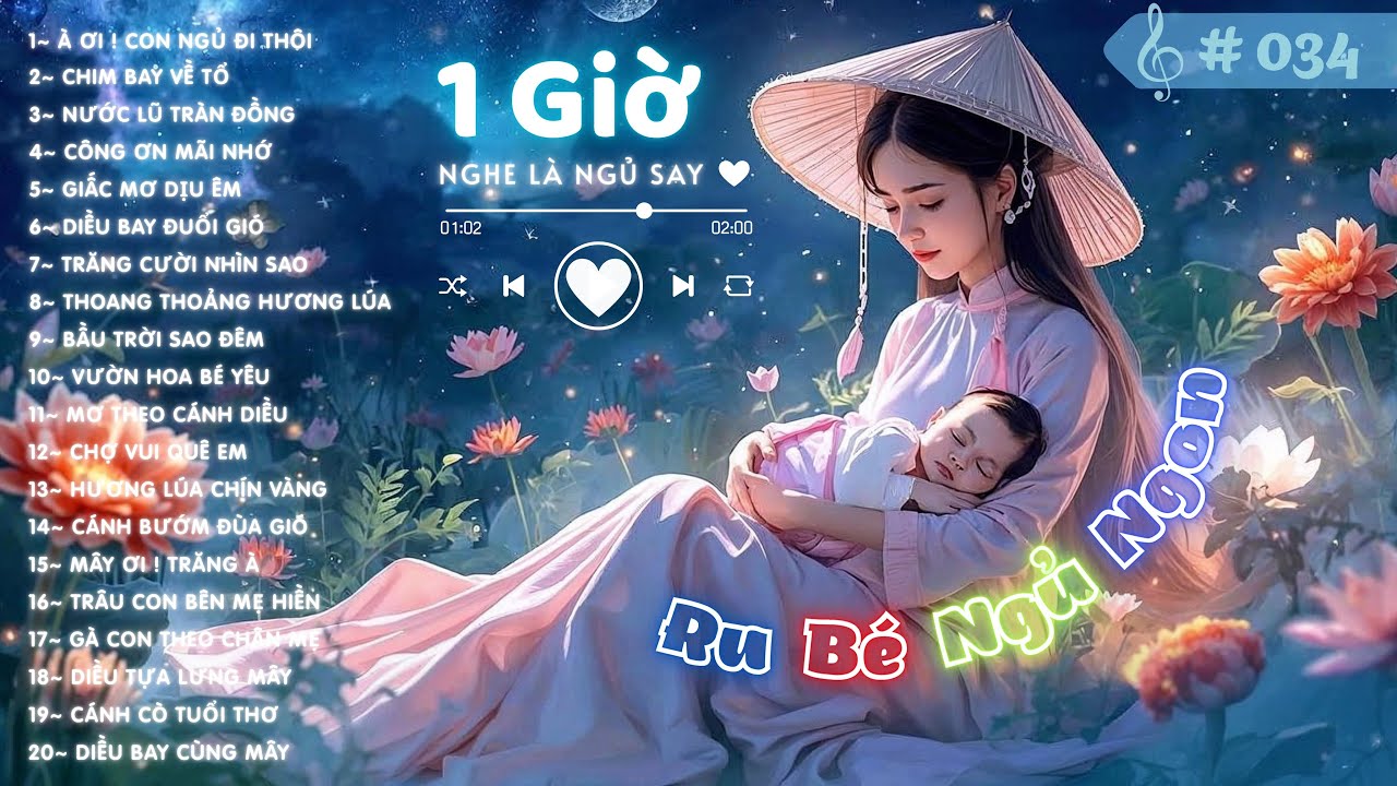 🍀 Lời Ru Của Mẹ Giúp Bé Ngủ Sâu Giấc 💕 Tuyển Tập Dân Ca Ngọt Ngào 🌜💤