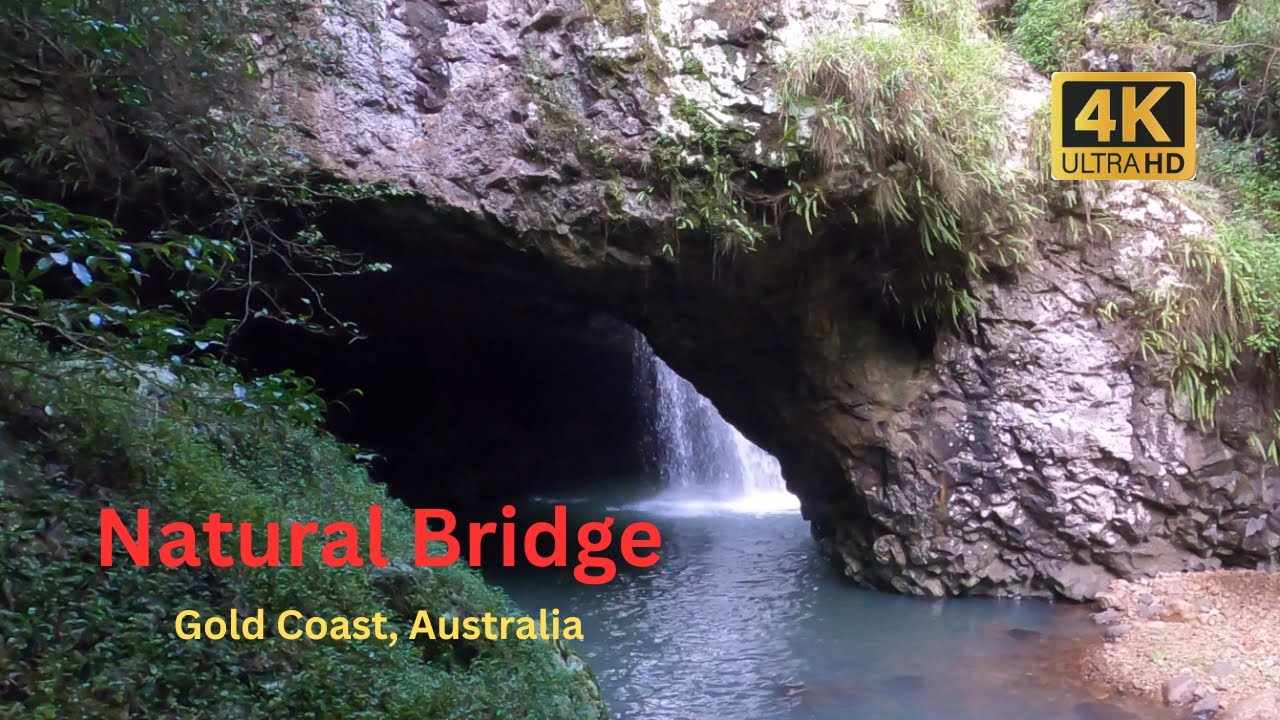 Natural Bridge, Springbrook National Park, Gold Coast, Australia (4K)