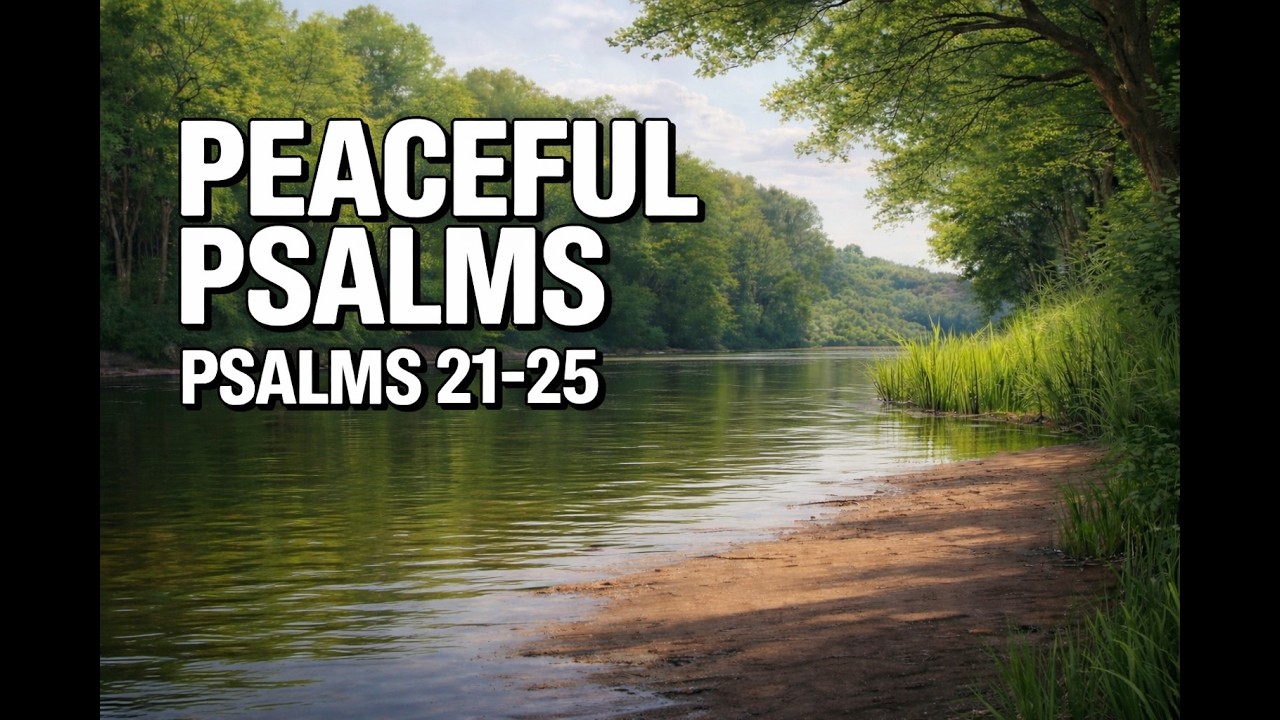 Psalms 21-25 (NLT) - Peaceful Bible Reading for Sleep, Stress Relief + Rest (Female Voice)
